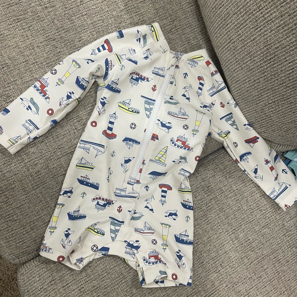 Nautical Print Kids One Piece